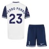Virallinen Fanipaita + Shortsit Tottenham Hotspur Pedro Porro 23 Kotipelipaita 2024-25 - Lasten